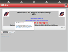 Tablet Screenshot of juniorbulldogs-jhl.org